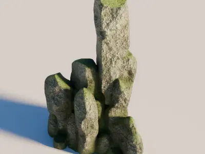 Rock 1 Low-poly 3D model
