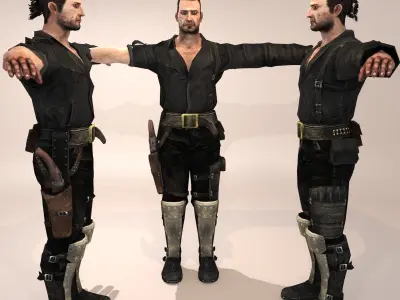 Mad Freddie Low-poly 3D model