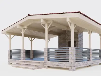 Big gazebo 3D model