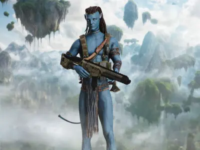 Jake Sully from  Avatar  Low-poly 3D model