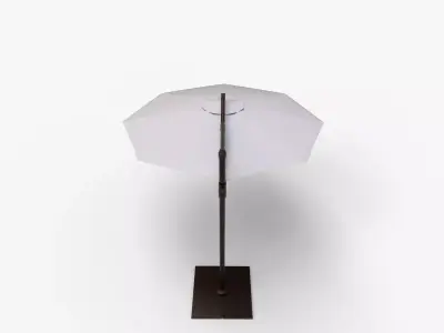 Cantilever Umbrella with Base 3D model