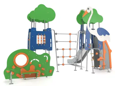 Playground Stork 3D model 3D model
