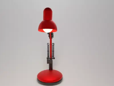 red lamp 3D model purchase