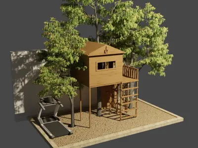 tree house Free 3D model