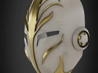 Star Wars Jedi Temple Guard Mask for Cosplay 3D print model