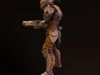 Depredador Predator Low-poly 3D model