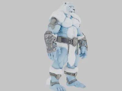 Frost Giant Snow 3D Model Low-poly 3D model