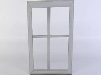 Window frame Low-poly 3D model