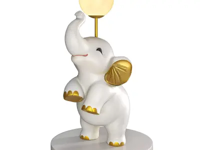 Whimsical Animal Light Ball Decor 3D model