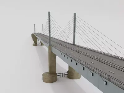 Kessock Bridge 3D model