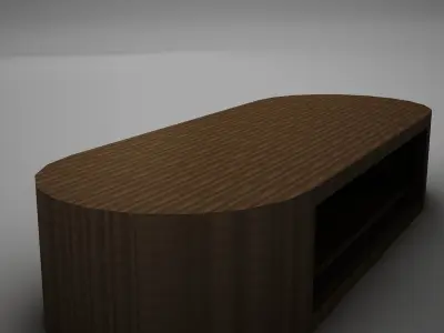 wood coffe table collection Low-poly 3D model