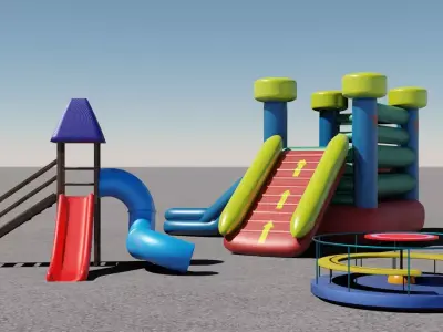 3 Rides 3D models 3D Model Pack