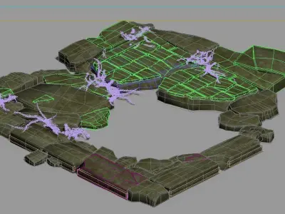 Game Model - Kasyapa Forest Water Platform 3D model