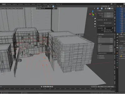 Street Theme Environment Low Poly 3D model