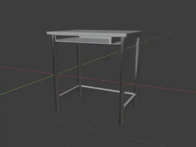 DDLC Desk Free low-poly 3D model