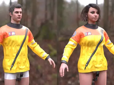  Man and Woman in Dry Jacket 85 