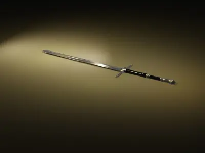 sword with light shining Free 3D print model