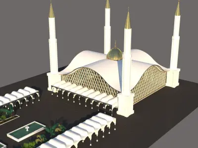 Mosque House of God 3D model
