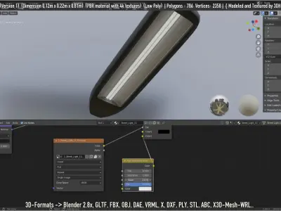 Street Light -11- Low-Poly Version -1- Low-poly 3D model