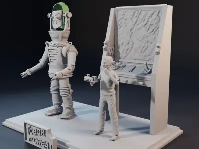 Characters from the film Tobor the Great 3D print model