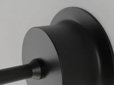 CHEAP MODELZ  Black metal wall lamp 3D model