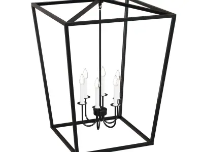 Living District Maddox 6 Light Chandelier 3D model