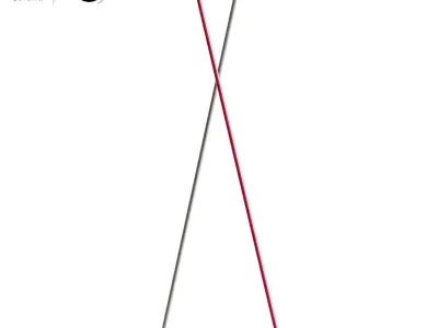 Elastica LED Floor Lamp 3D model