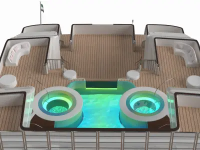 Dubai Superyacht 3D model
