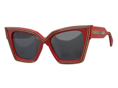 Valentino V-Grace VLS-126A Sunglasses Low-poly 3D model