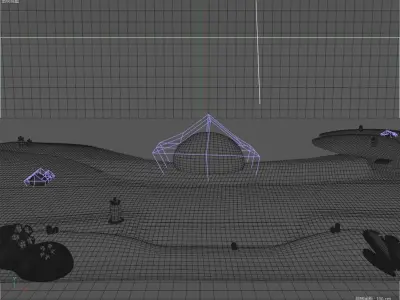 cartoon beach 3D model purchase