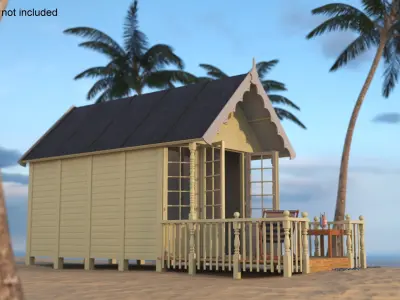 Beach Hut with Patio Zone 
