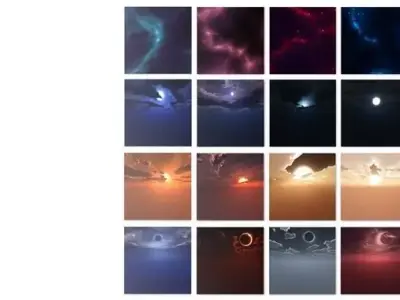 Skyboxes MegaPack 2 3D model