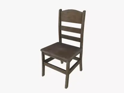 wood chair 3D model buy