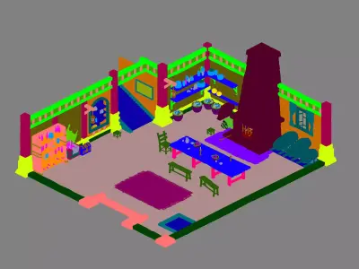Indoor - Universal House 01 3D model