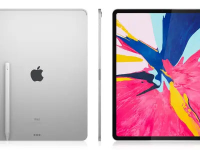 Apple iPad Pro 12-9 inch Wi-Fi 2018 and New Apple Pencil 3D model