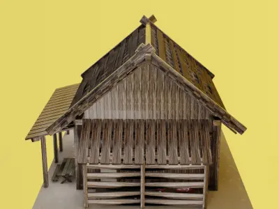 Medieval Hut 3D model