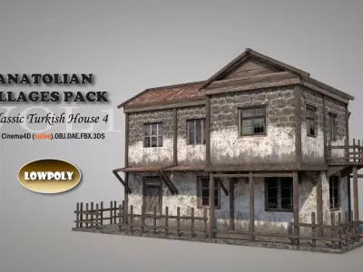 Anatolian Village House 4 Low-poly 3D model
