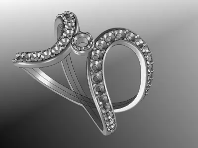 elegant ring  3D print model