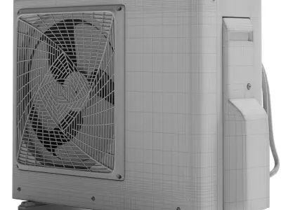 Haier air conditioner outdoor unit Low-poly 3D model