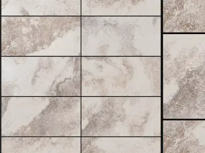 Yurtbay Seramik Bizantino Ivory 300x600 Set 2 3D model