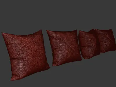 IKEA - Decorative Pillows Set  3D model