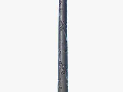 Paris street light Low-poly 3D model