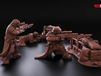 Steel Guard - Snipers of the Imperial Force 3D print model
