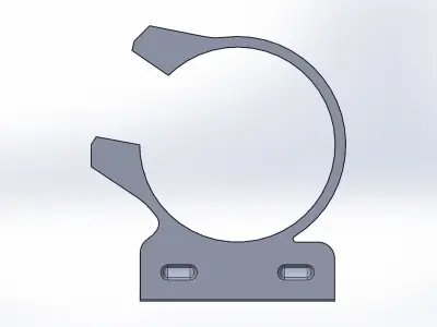 Universal Flashlight Mount for Bicycles 3D print model