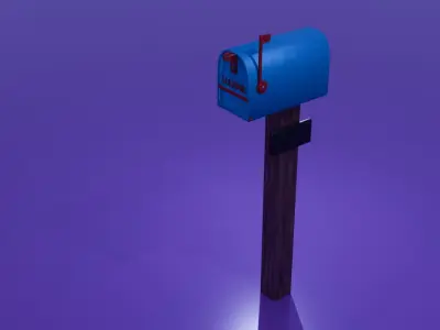 Mailbox Free low-poly 3D model purchase