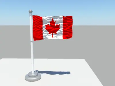 Canada flag 3D model