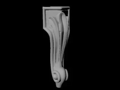 leg High quality 3d models for processing on a cnc machine  3D model get