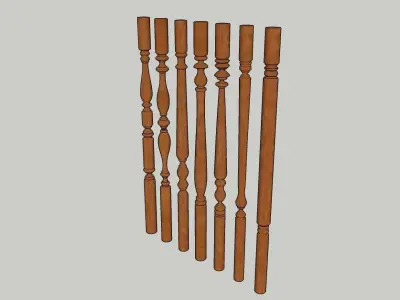Baluster 3D Sketchup Model Download 3D model