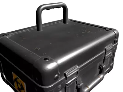 Biohazard Metal Transport Case Low-poly 3D model