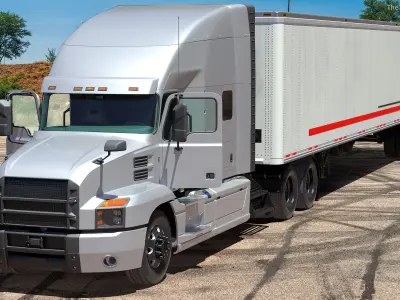  Semi Truck with Trailer Generic Simple Interior 